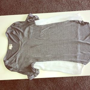 Grey tshirt-blouse